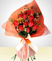 Flores : Colombia - Bouquet:12 Rosas